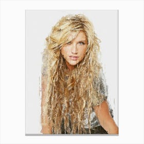 Kesha Singer Canvas Print