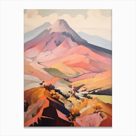Mount Meru Tanzania 2 Mountain Painting Canvas Print