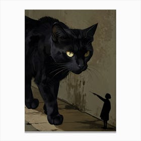 Black Cat Canvas Print