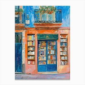Valencia Book Nook Bookshop 4 Canvas Print