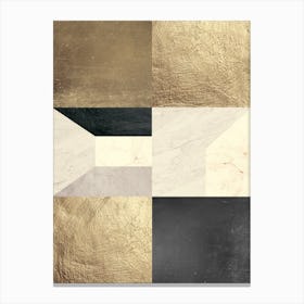 Composition textures and gold 1 Canvas Print