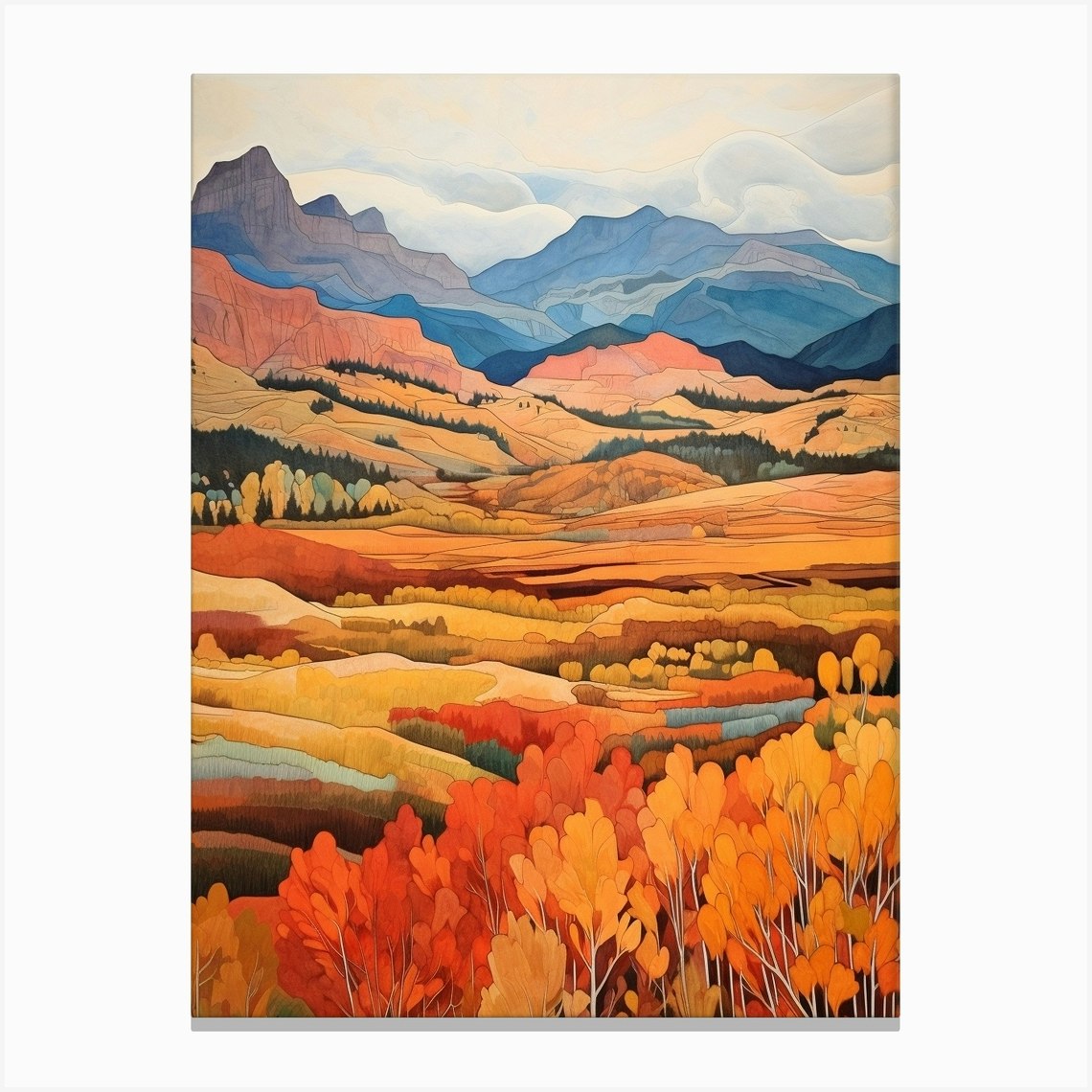 USA, Colorado, Rocky Mountain Nati - Canvas Art Print