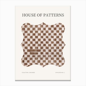 Checkered Pattern Poster 11 Canvas Print