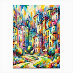 Colorful City 1 Canvas Print