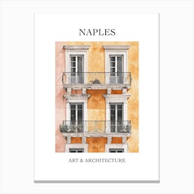 Naples Travel And Architecture Poster 4 Canvas Print