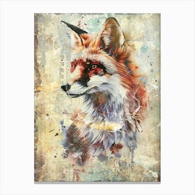 Poster Fox Animal Illustration Art 02 Canvas Print