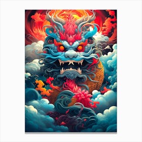 Dragon In The Clouds 1 Canvas Print