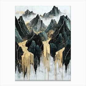 Vosges Golden Peaks - Refined Textures Canvas Print