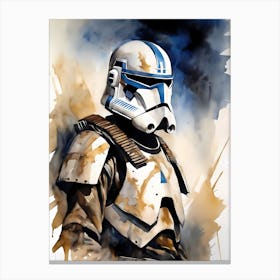 Captain Rex Star Wars Painting (10) Canvas Print