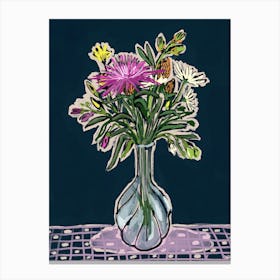 Vase With Flowers Canvas Print