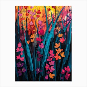 Sunset In The Meadow Canvas Print