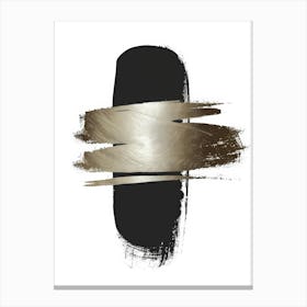 Black And Gold 43 Canvas Print