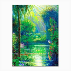 Nong Nooch Tropical Garden, 1, Thailand Classic Painting Canvas Print