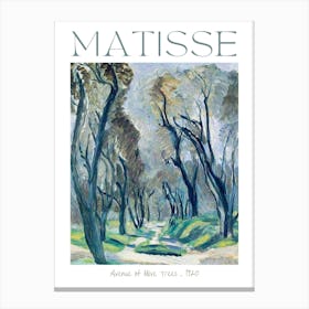 Henri Matisse Avenue of Olive Trees 1920 in HD Vibrant Poster Prints Remastered Original Textured Brush Strokes Canvas Print