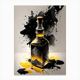 Bourbon Bottle Canvas Print
