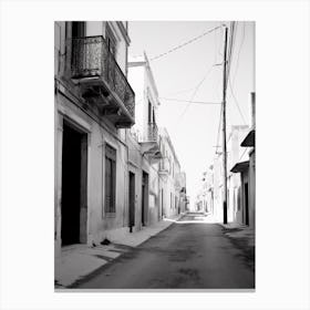 Trapani, Italy, Black And White Photography 1 Canvas Print