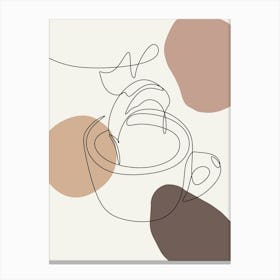 Coffee Cup Illustration Canvas Print