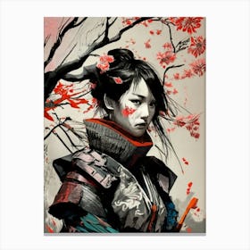 Samurai Girl 1 Canvas Print