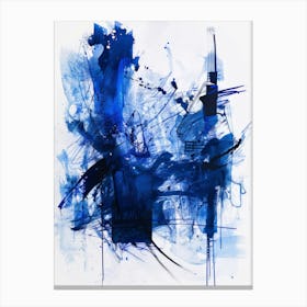 Abstract Blue Painting 26 Canvas Print