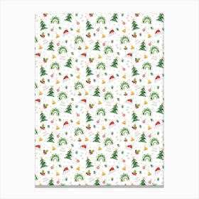 Christmas Tree Pattern Canvas Print