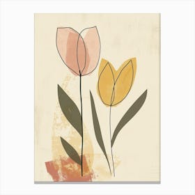 Muscat Flower Market Boho Minimalist Style Canvas Print