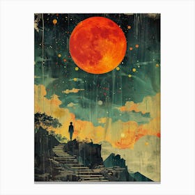 Red Moon 1 Canvas Print