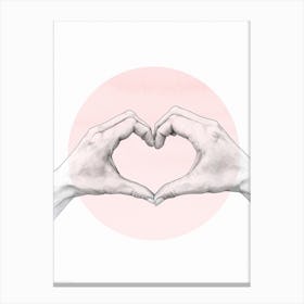 Heart in Hand Canvas Print