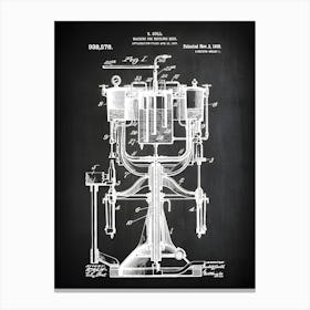 Beer Bottler, Beer Art, Beer Poster, Beer Patent, Brewery Art, Brewery Decor, Vintage Beer Poster, Brewery Art, Beer Maker, Hb5781 Canvas Print