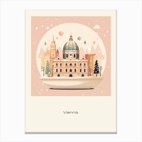 Vienna Austria 2 Snowglobe Poster Canvas Print