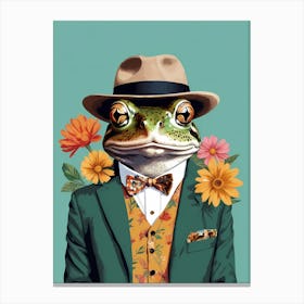 Frog In A Suit (6) Canvas Print