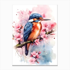 Kingfisher bird Canvas Print