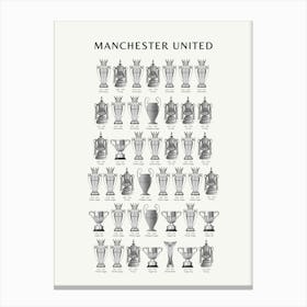 Manchester United Trophies Canvas Print