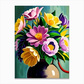 Flowers In A Vase Canvas Print