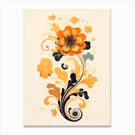 Floral Design Canvas Print