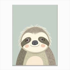 Cute Sloth 4 Canvas Print