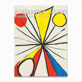 Alexander Calder - Kakemo 1971 Canvas Print