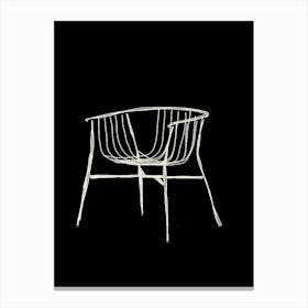 Wire Chair Canvas Print