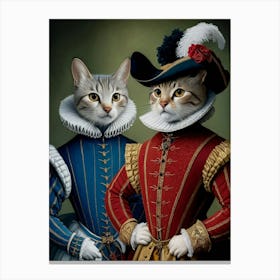 Renaissance Cats 1 Canvas Print