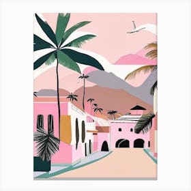 Langkawi Malaysia Muted Pastel Tropical Destination Canvas Print