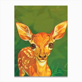 Fawn Illustration 6 Canvas Print