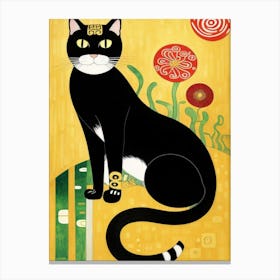 Cat In Gold Lienzo