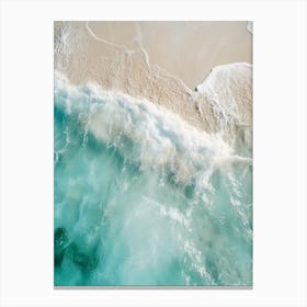 Aerial Shot Of A Beach Canvas Print