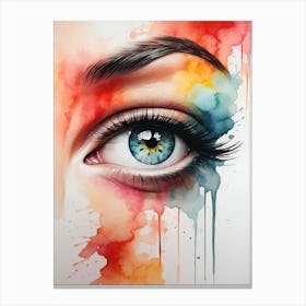 Buteful eye Canvas Print