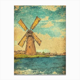 Vintage Windmill Toile