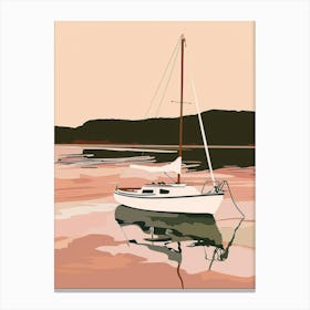 Sailboat On The Water 5 Canvas Print