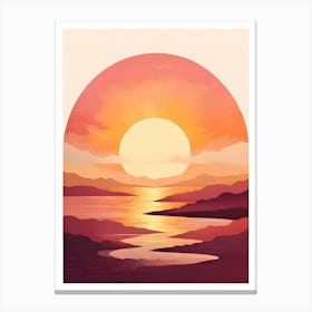 Sunset Painting, Sunset Painting, Sunset Painting, Sunset Painting Canvas Print