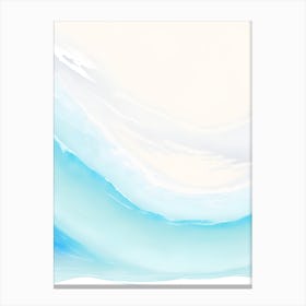 Blue Ocean Wave Watercolor Vertical Composition 122 Canvas Print