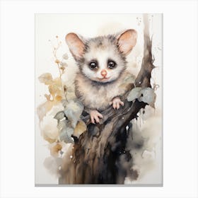 Adorable Chubby Acrobatic Possum 1 Canvas Print