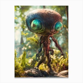 Alien In The Woods Canvas Print