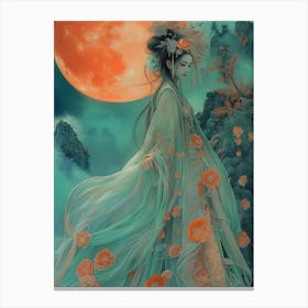 Chinese goddess of the ocean Canvas Print